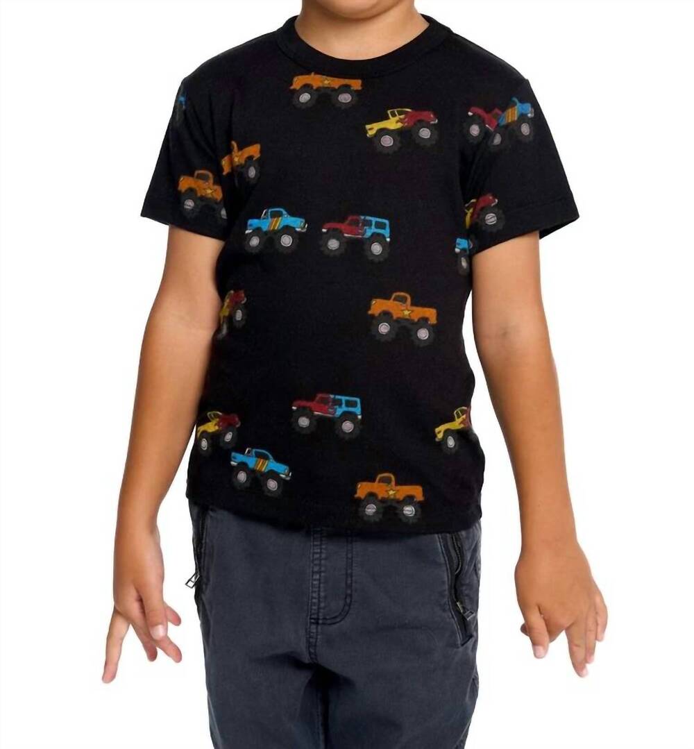 NEW CHASER monster truck rally tee in black